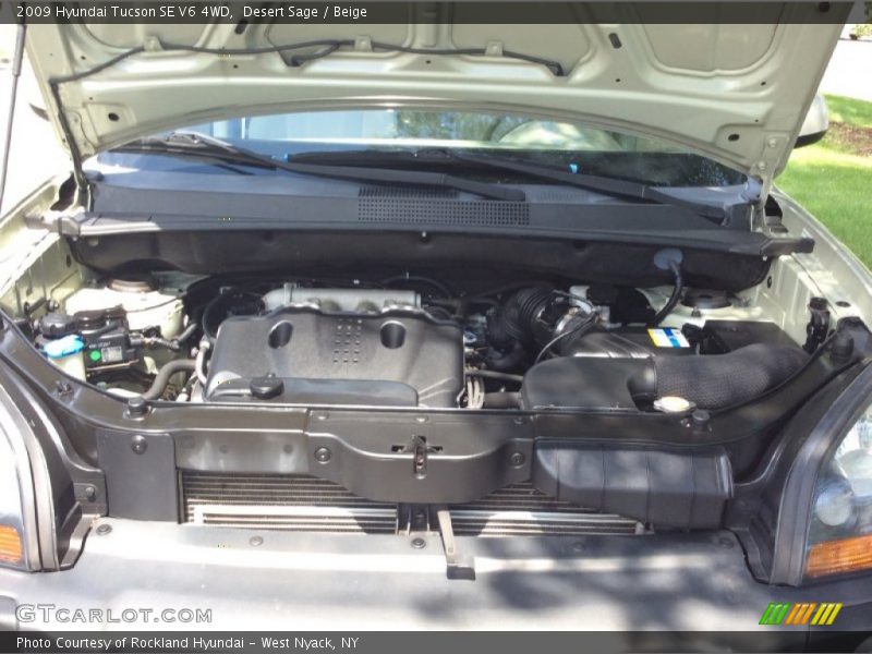 Desert Sage / Beige 2009 Hyundai Tucson SE V6 4WD