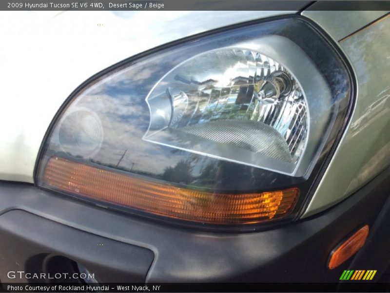 Desert Sage / Beige 2009 Hyundai Tucson SE V6 4WD
