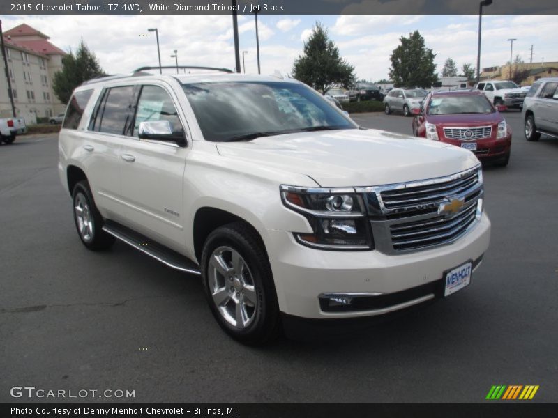 White Diamond Tricoat / Jet Black 2015 Chevrolet Tahoe LTZ 4WD