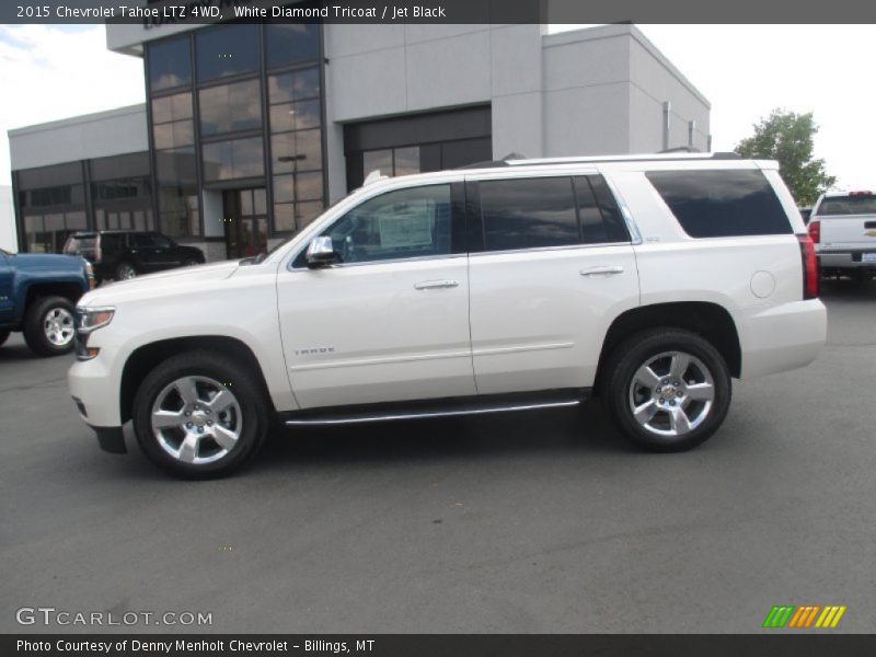 White Diamond Tricoat / Jet Black 2015 Chevrolet Tahoe LTZ 4WD
