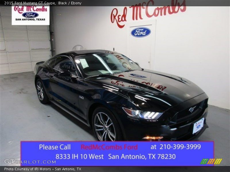 Black / Ebony 2015 Ford Mustang GT Coupe