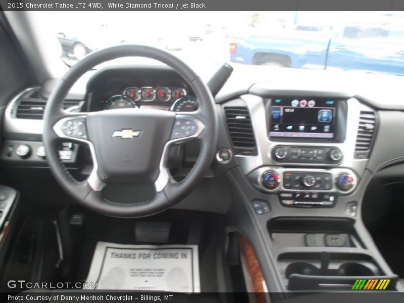 White Diamond Tricoat / Jet Black 2015 Chevrolet Tahoe LTZ 4WD