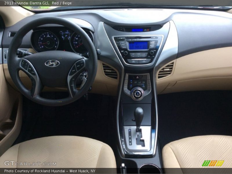 Red / Beige 2013 Hyundai Elantra GLS
