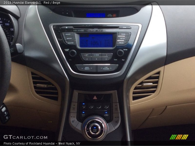 Red / Beige 2013 Hyundai Elantra GLS