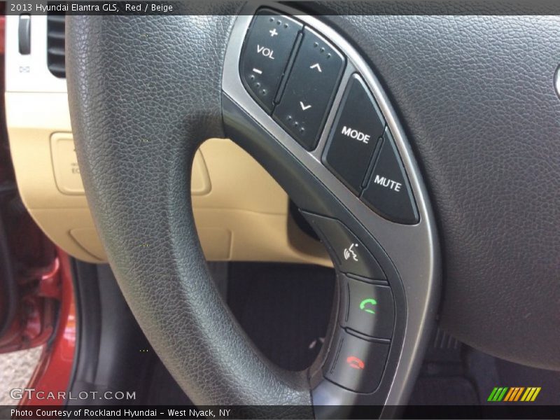 Red / Beige 2013 Hyundai Elantra GLS