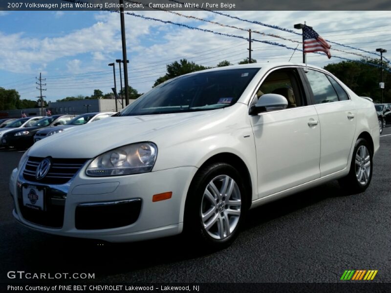 Campanella White / Pure Beige 2007 Volkswagen Jetta Wolfsburg Edition Sedan