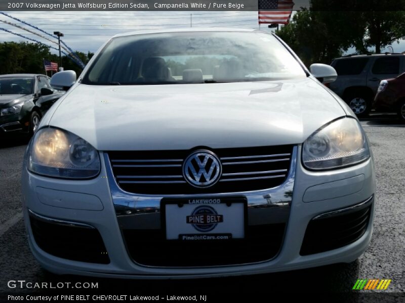 Campanella White / Pure Beige 2007 Volkswagen Jetta Wolfsburg Edition Sedan