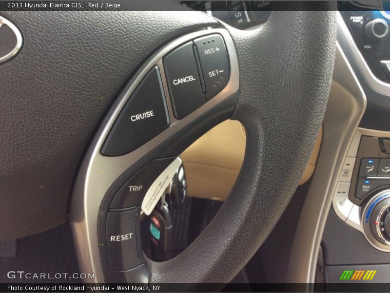 Red / Beige 2013 Hyundai Elantra GLS