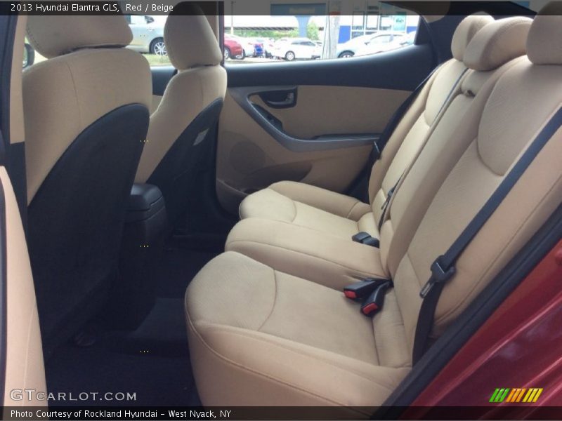 Red / Beige 2013 Hyundai Elantra GLS