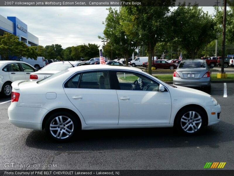 Campanella White / Pure Beige 2007 Volkswagen Jetta Wolfsburg Edition Sedan