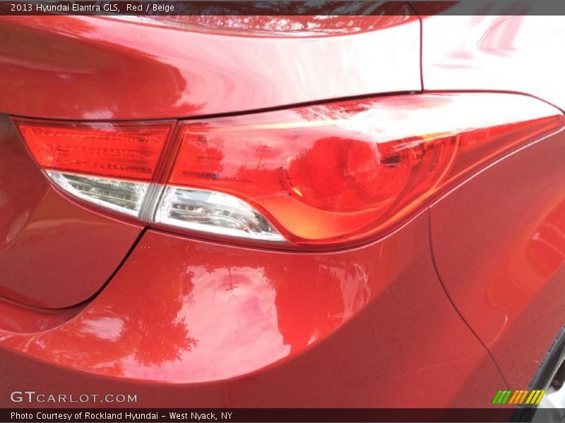 Red / Beige 2013 Hyundai Elantra GLS