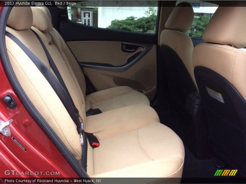 Red / Beige 2013 Hyundai Elantra GLS