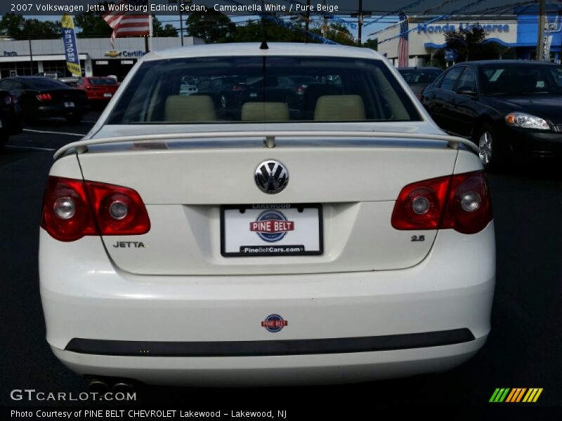 Campanella White / Pure Beige 2007 Volkswagen Jetta Wolfsburg Edition Sedan