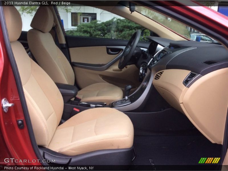 Red / Beige 2013 Hyundai Elantra GLS