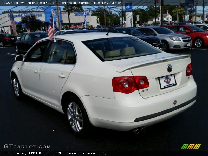 Campanella White / Pure Beige 2007 Volkswagen Jetta Wolfsburg Edition Sedan