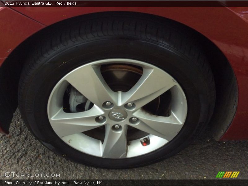 Red / Beige 2013 Hyundai Elantra GLS