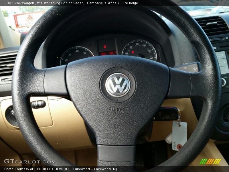 Campanella White / Pure Beige 2007 Volkswagen Jetta Wolfsburg Edition Sedan