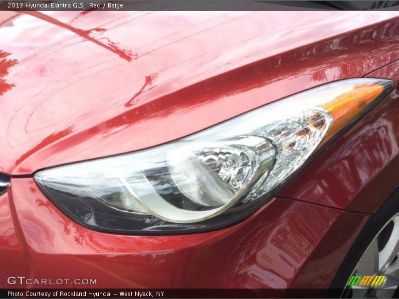 Red / Beige 2013 Hyundai Elantra GLS