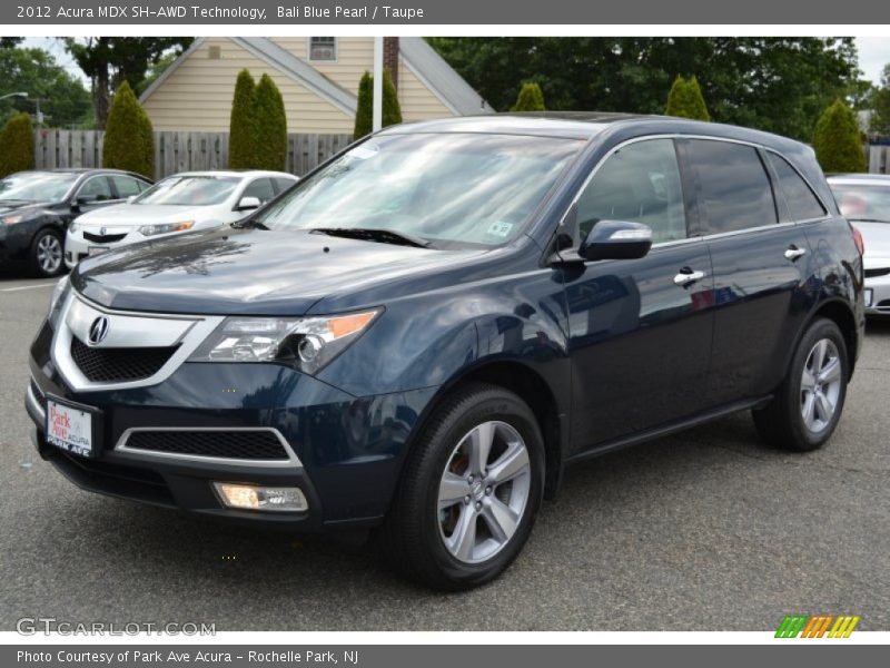 Bali Blue Pearl / Taupe 2012 Acura MDX SH-AWD Technology