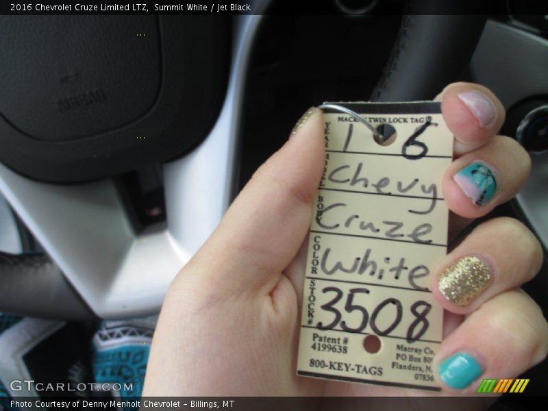 Summit White / Jet Black 2016 Chevrolet Cruze Limited LTZ