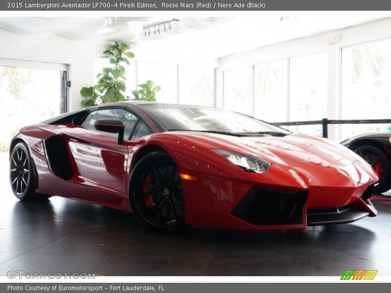 Rosso Mars (Red) / Nero Ade (Black) 2015 Lamborghini Aventador LP700-4 Pirelli Edition