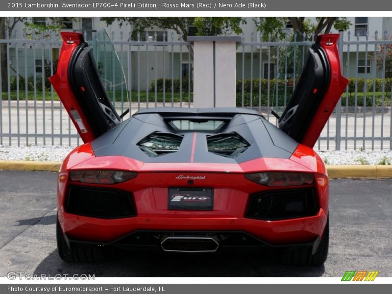 Rosso Mars (Red) / Nero Ade (Black) 2015 Lamborghini Aventador LP700-4 Pirelli Edition