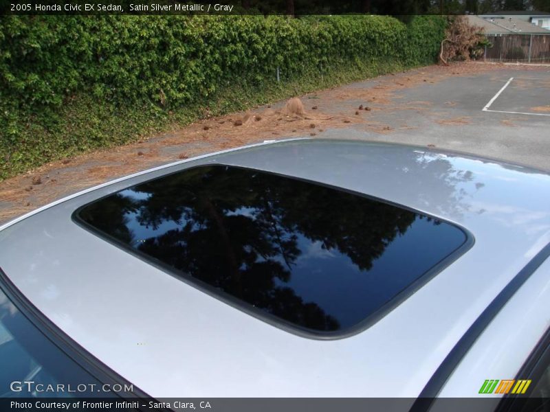 Satin Silver Metallic / Gray 2005 Honda Civic EX Sedan