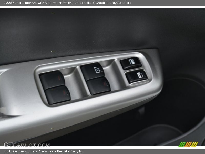 Aspen White / Carbon Black/Graphite Gray Alcantara 2008 Subaru Impreza WRX STi