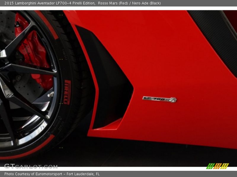 Rosso Mars (Red) / Nero Ade (Black) 2015 Lamborghini Aventador LP700-4 Pirelli Edition