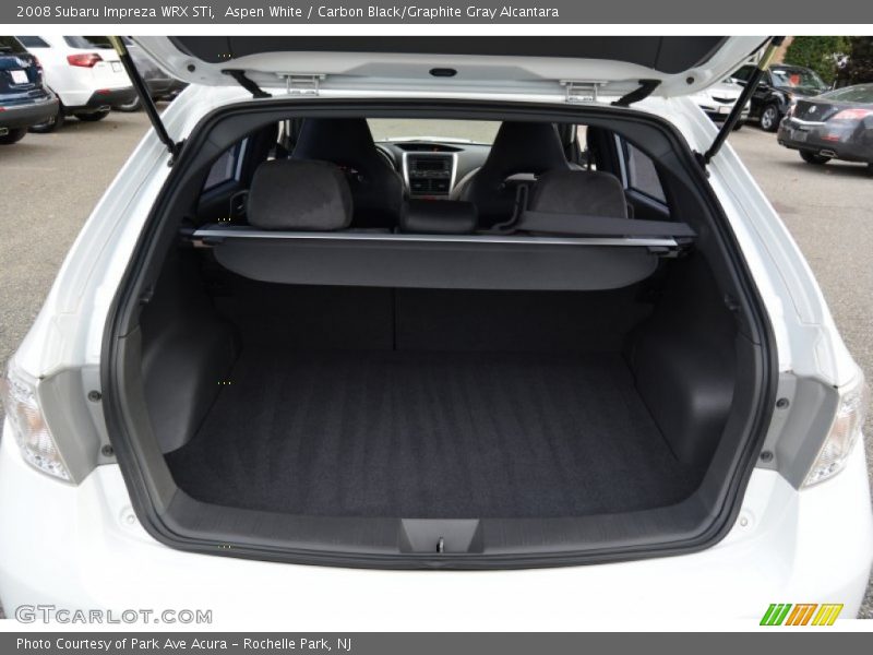 Aspen White / Carbon Black/Graphite Gray Alcantara 2008 Subaru Impreza WRX STi