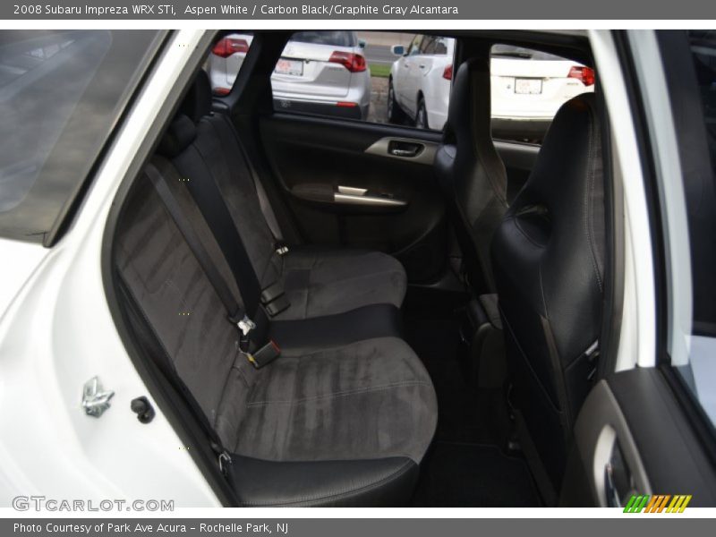 Aspen White / Carbon Black/Graphite Gray Alcantara 2008 Subaru Impreza WRX STi