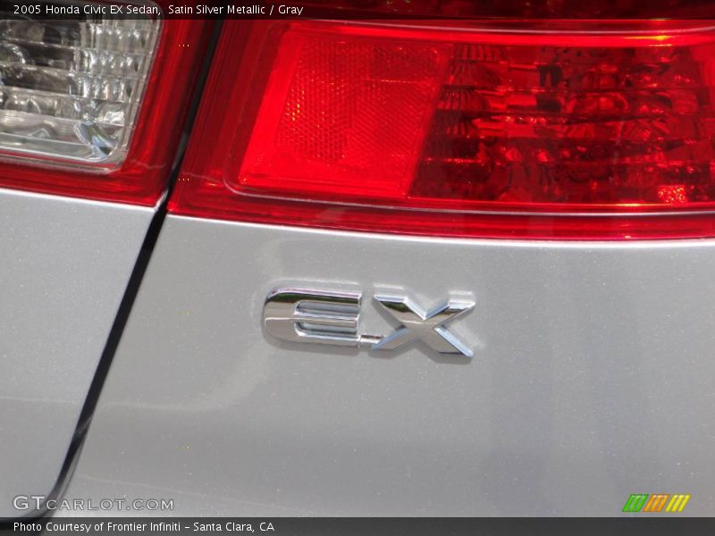 Satin Silver Metallic / Gray 2005 Honda Civic EX Sedan