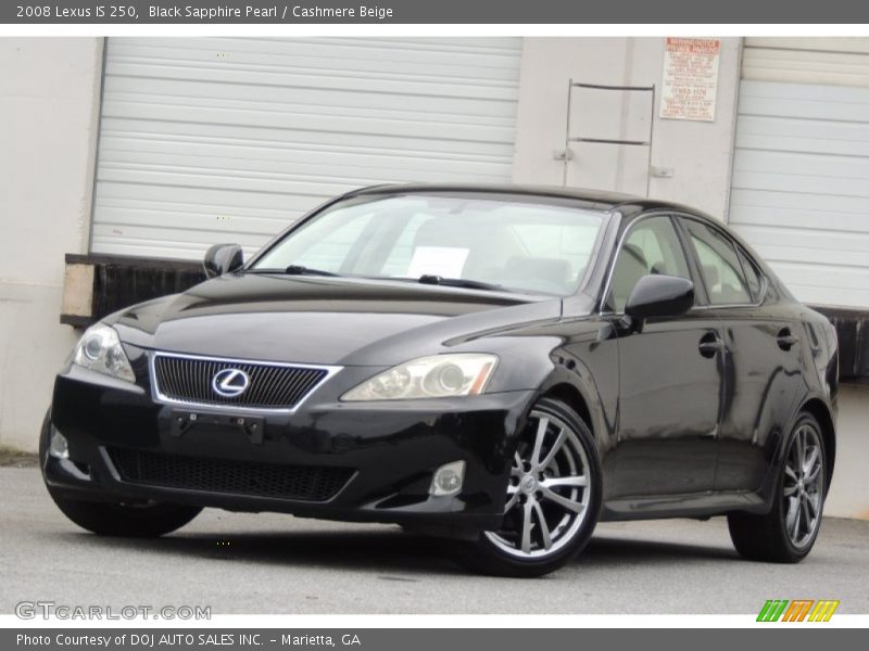 Black Sapphire Pearl / Cashmere Beige 2008 Lexus IS 250