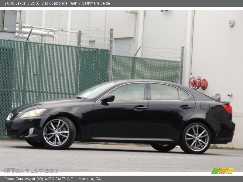 Black Sapphire Pearl / Cashmere Beige 2008 Lexus IS 250