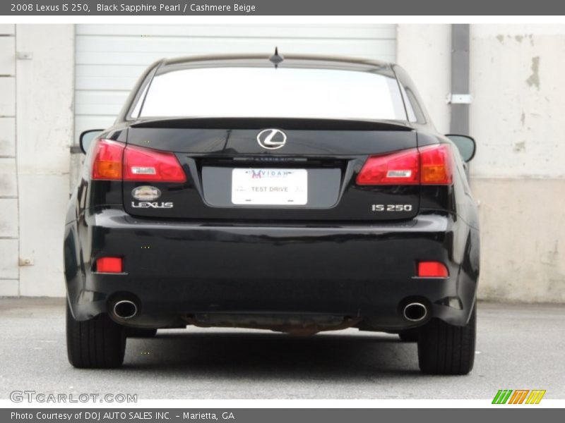 Black Sapphire Pearl / Cashmere Beige 2008 Lexus IS 250