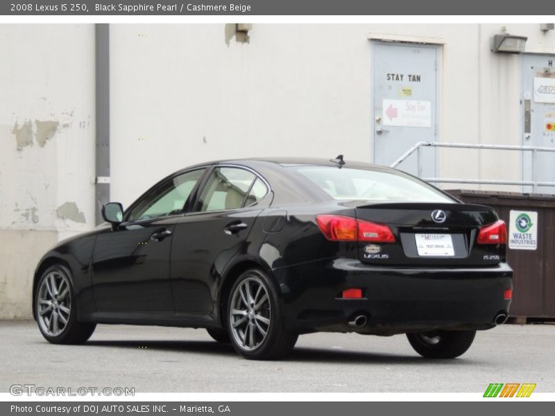 Black Sapphire Pearl / Cashmere Beige 2008 Lexus IS 250