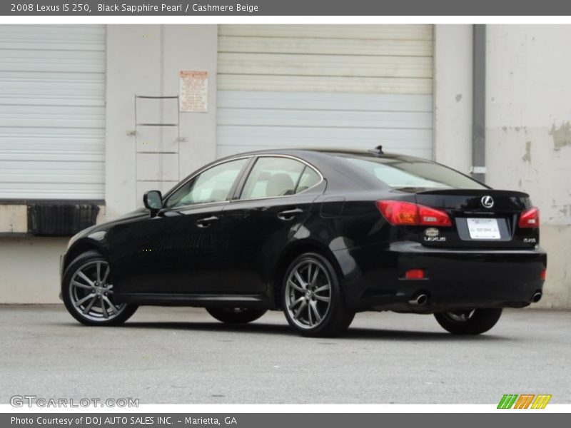 Black Sapphire Pearl / Cashmere Beige 2008 Lexus IS 250