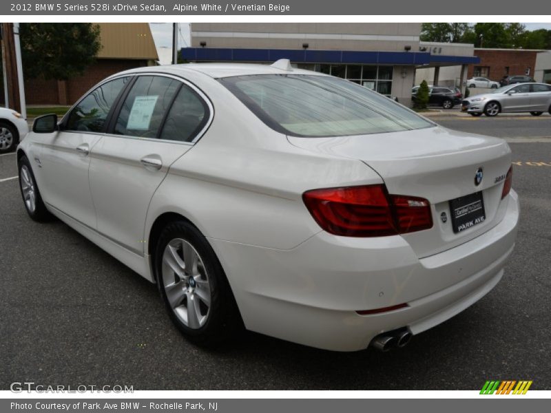 Alpine White / Venetian Beige 2012 BMW 5 Series 528i xDrive Sedan