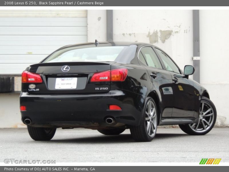 Black Sapphire Pearl / Cashmere Beige 2008 Lexus IS 250