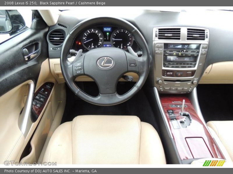 Black Sapphire Pearl / Cashmere Beige 2008 Lexus IS 250