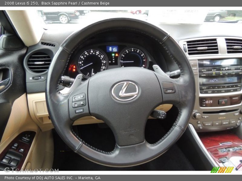 Black Sapphire Pearl / Cashmere Beige 2008 Lexus IS 250