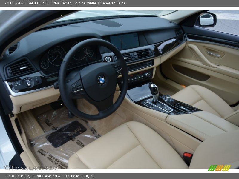 Alpine White / Venetian Beige 2012 BMW 5 Series 528i xDrive Sedan