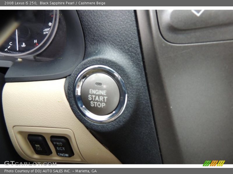 Black Sapphire Pearl / Cashmere Beige 2008 Lexus IS 250