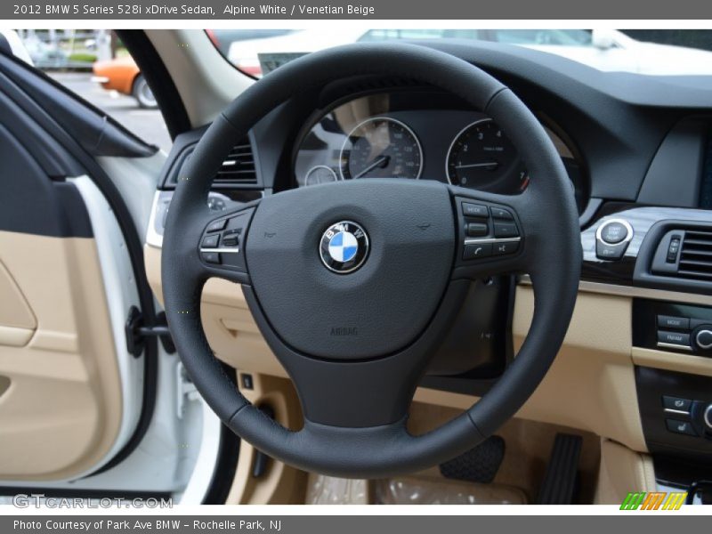 Alpine White / Venetian Beige 2012 BMW 5 Series 528i xDrive Sedan
