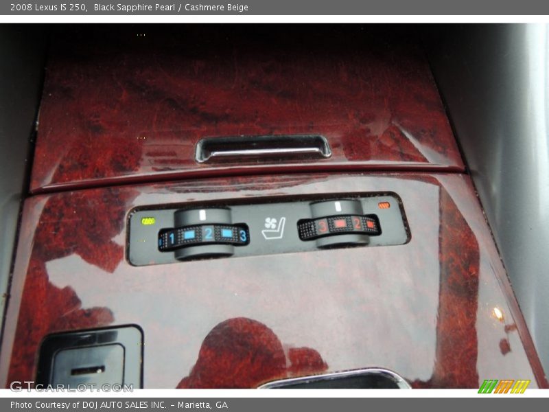 Black Sapphire Pearl / Cashmere Beige 2008 Lexus IS 250