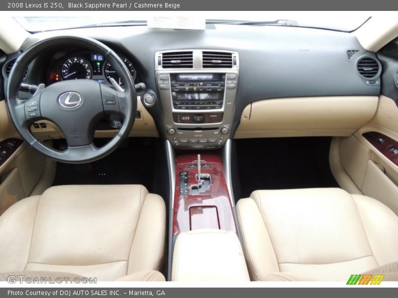 Black Sapphire Pearl / Cashmere Beige 2008 Lexus IS 250