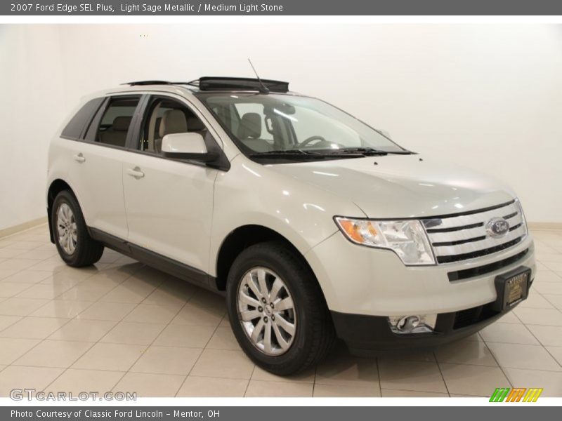 Light Sage Metallic / Medium Light Stone 2007 Ford Edge SEL Plus