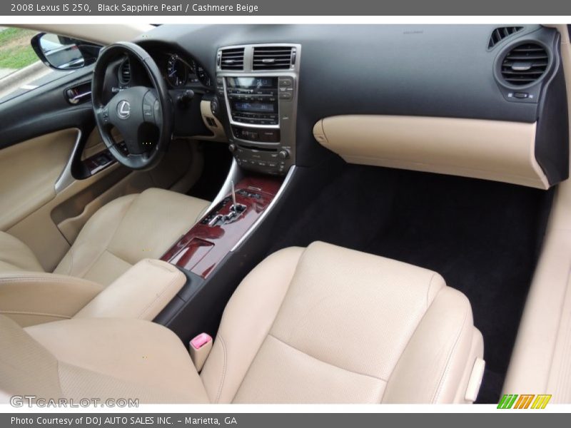 Black Sapphire Pearl / Cashmere Beige 2008 Lexus IS 250