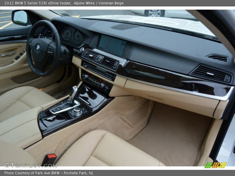 Alpine White / Venetian Beige 2012 BMW 5 Series 528i xDrive Sedan