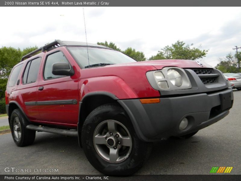 Molten Lava Metallic / Gray 2003 Nissan Xterra SE V6 4x4